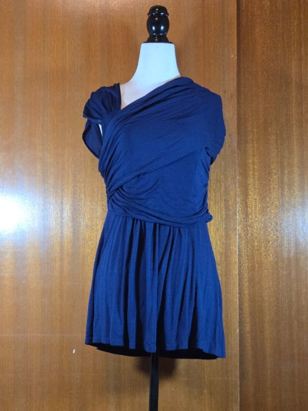 Ella Moss Navy Blue Convertible Multi-Way Strappy Mini Dress Top - Size XS - Picture 2 of 7